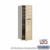 Salsbury Industries 3711S-04SFU sandstone horizontal mailbox usps access