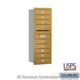 Salsbury Industries 3711S-09GRU gold horizontal mailbox usps access