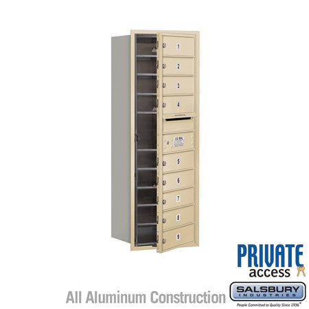 Salsbury Industries 3711S-09SFP horizontal mailbox private access, additional view