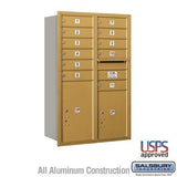 Salsbury Industries 3712D-11GRU gold horizontal mailbox usps access