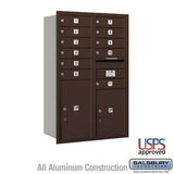 Salsbury Industries 3712D-11ZRU bronze horizontal mailbox usps access