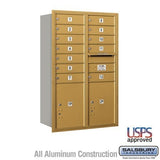 Salsbury Industries 3712D-12GRU gold horizontal mailbox usps access