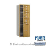 Salsbury Industries 3713S-06GFP gold horizontal mailbox private access