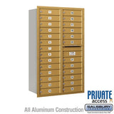 Salsbury Industries 3714D-26GRP gold horizontal mailbox private access