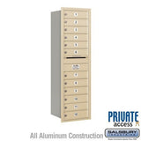 Salsbury Industries 3714S-12SRP sandstone horizontal mailbox private access
