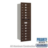 Salsbury Industries 3714S-12ZRP bronze horizontal mailbox private access