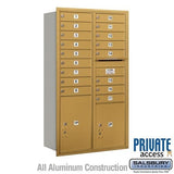 Salsbury Industries 3715D-17GRP gold horizontal mailbox private access