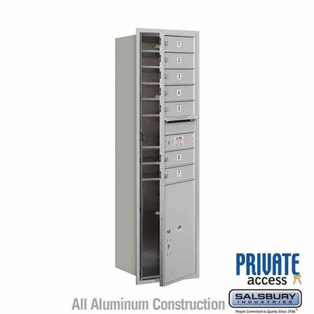 Salsbury Industries 3715S-07AFP aluminum horizontal mailbox private access