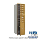 Salsbury Industries 3715S-07GFP gold horizontal mailbox private access