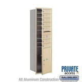 Salsbury Industries 3715S-07SFP sandstone horizontal mailbox private access