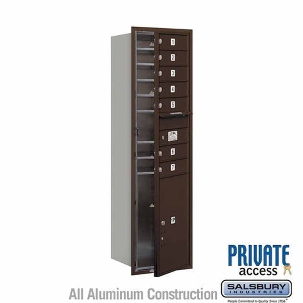 Salsbury Industries 3715S-07ZFP bronze horizontal mailbox private access