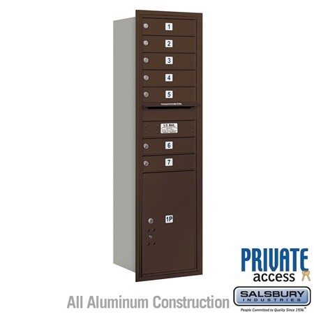 Salsbury Industries 3715S-07ZRP bronze horizontal mailbox private access