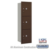 Salsbury Industries 3715S-3PZRU bronze horizontal mailbox usps access