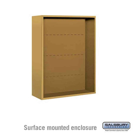 Salsbury Industries 3810D-GLD gold surface mounted enclosure