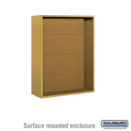 Salsbury Industries 3810D-GLD surface mounted enclosure, additional view