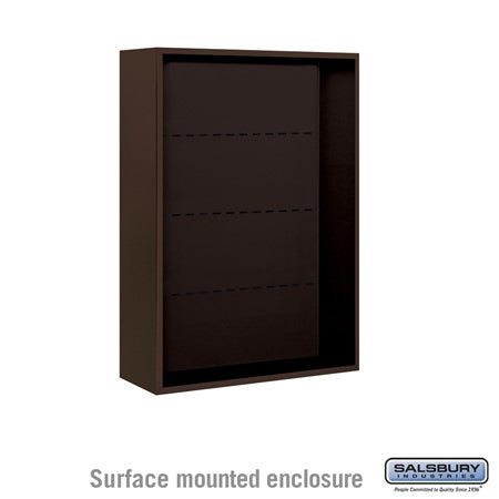 Salsbury Industries 3811D-BRZ surface mounted enclosure, additional view