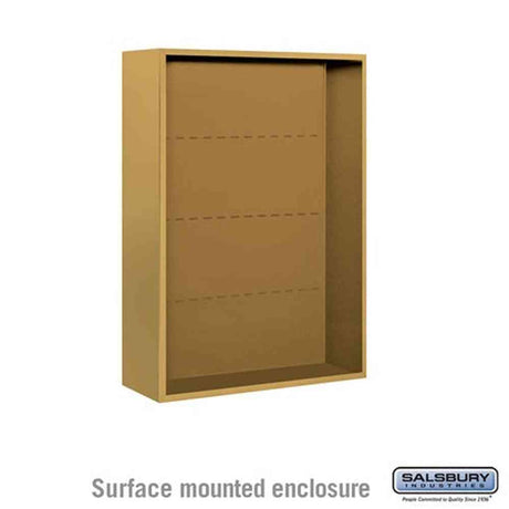 Salsbury Industries 3811D-GLD gold surface mounted enclosure