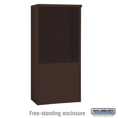 Salsbury Industries 3910D-BRZ free standing enclosure, additional view