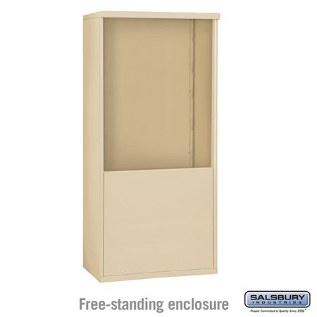 Salsbury Industries 3910D-SAN free standing enclosure, additional view