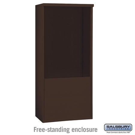 Salsbury Industries 3911D-BRZ free standing enclosure, additional view
