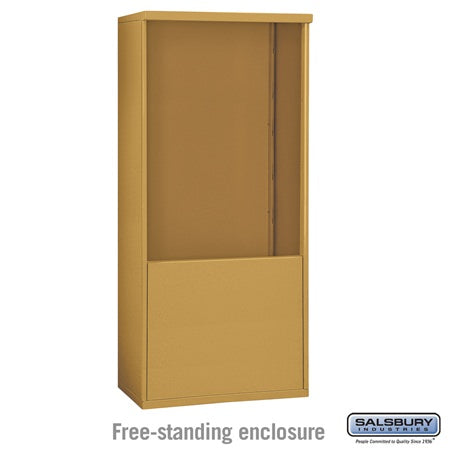 Salsbury Industries 3911D-GLD free standing enclosure, additional view