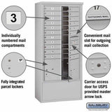 Salsbury Industries 3916D-20AFU free standing horizontal mailbox usps access