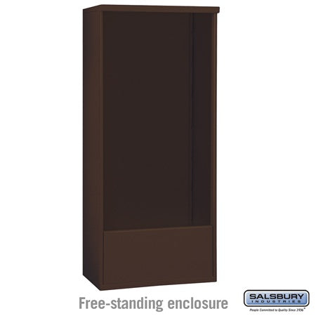 Salsbury Industries 3916D-BRZ free standing enclosure, additional view