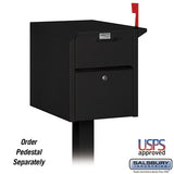 Salsbury Industries 4350BLK mail chest, additional view