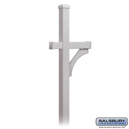 Salsbury Industries 4370SLV silver mailbox post