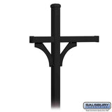 Salsbury Industries 4373BLK black mailbox post