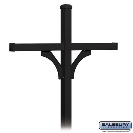 Salsbury Industries 4374BLK mailbox post, additional view