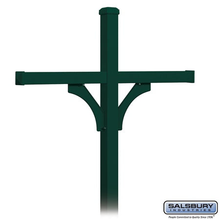 Salsbury Industries 4374GRN mailbox post, additional view