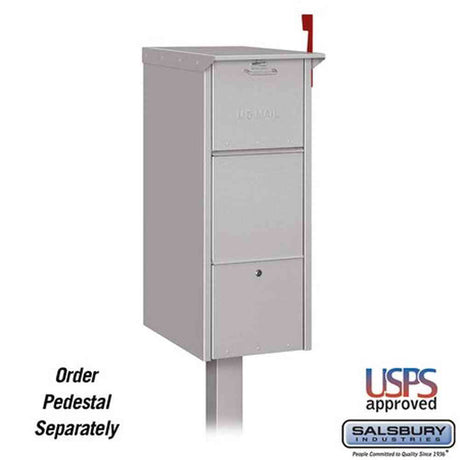Salsbury Industries 4375SLV silver mail package drop