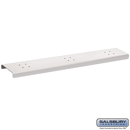 Salsbury Industries 4383WHT mailbox spreader in satin stainless, additional view
