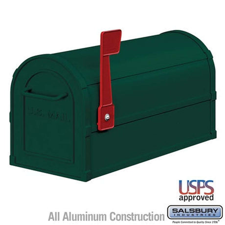 Salsbury Industries 4850GRN green rural mailbox