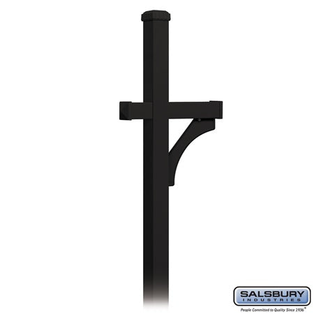 Salsbury Industries 4870BLK mailbox post, additional view