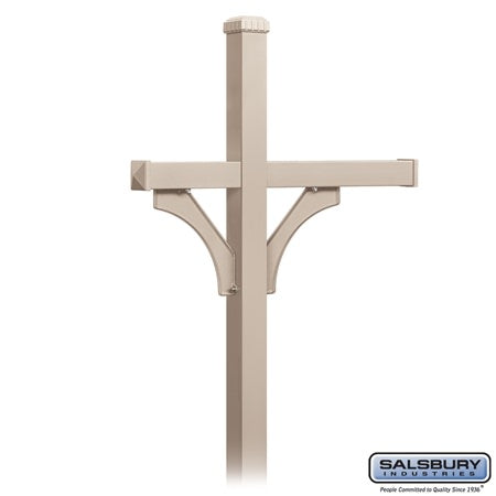 Salsbury Industries 4873BGE mailbox post in satin stainless, additional view