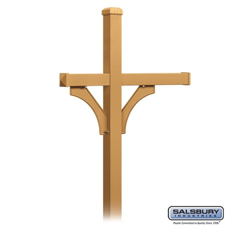 Salsbury Industries 4873BRS mailbox post in satin stainless, additional view
