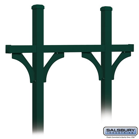 Salsbury Industries 4875GRN mailbox post, additional view