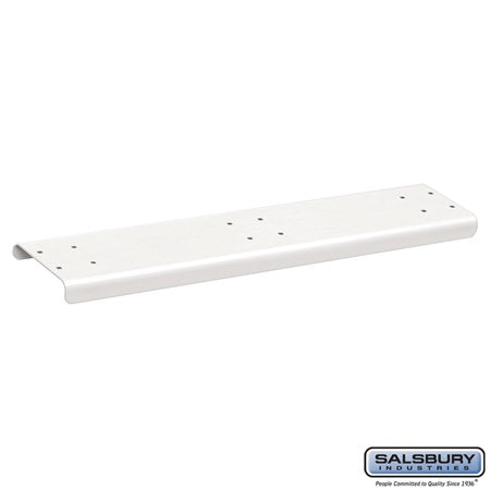 Salsbury Industries 4883WHT spreader in satin stainless, additional view
