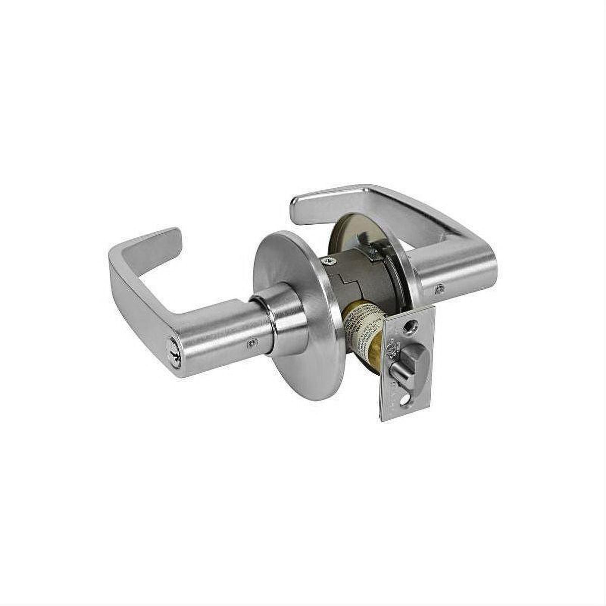Sargent 2811G37LL26D Classroom Bored Lock Grade 1 with L Lever and L Rose and ASA Strike Satin Chrome