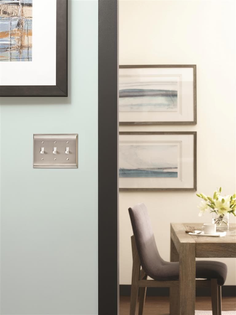 Amerock BP36502G10 Candler Satin Nickel Wall Plate lifestyle view 1
