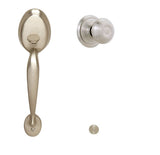 Schlage FE285PLY619GEO satin nickel electronic keypad lower half handleset