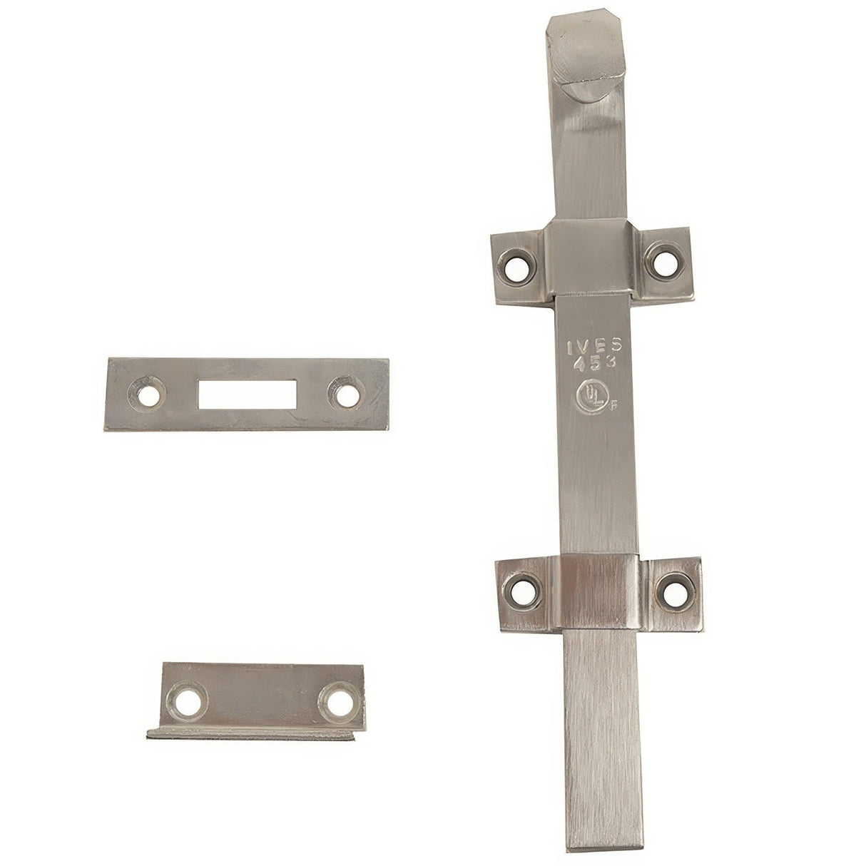 Ives SB453TB26D12 satin chrome surface bolt