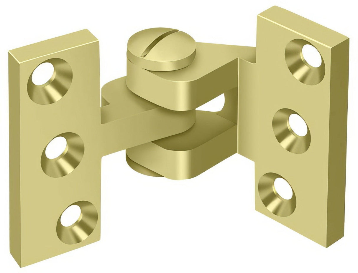 Deltana SBIH2510U3 polished brass pivot hinge
