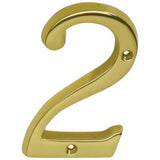 Ives SC23026605 bright brass house number