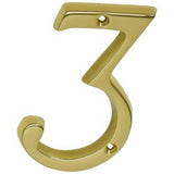 Ives SC23036605 bright brass house number
