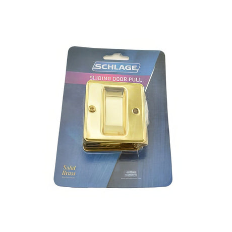 Ives SC990B605 bright brass passage sliding door lock