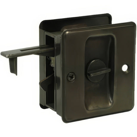 Ives SC990B716 aged bronze passage sliding door lock