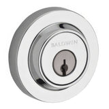 Baldwin SCCRD260 polished chrome single cylinder deadbolt